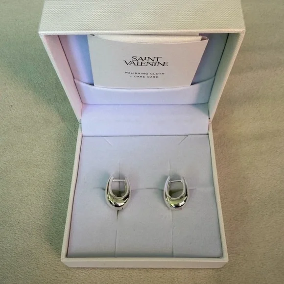 SAINT VALENTINES PAOLO HOOPS in sterling silver - Picture 5 of 13